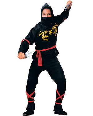 Black Ninja Mens Costume