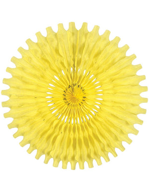 Yellow Paper Fan Decoration