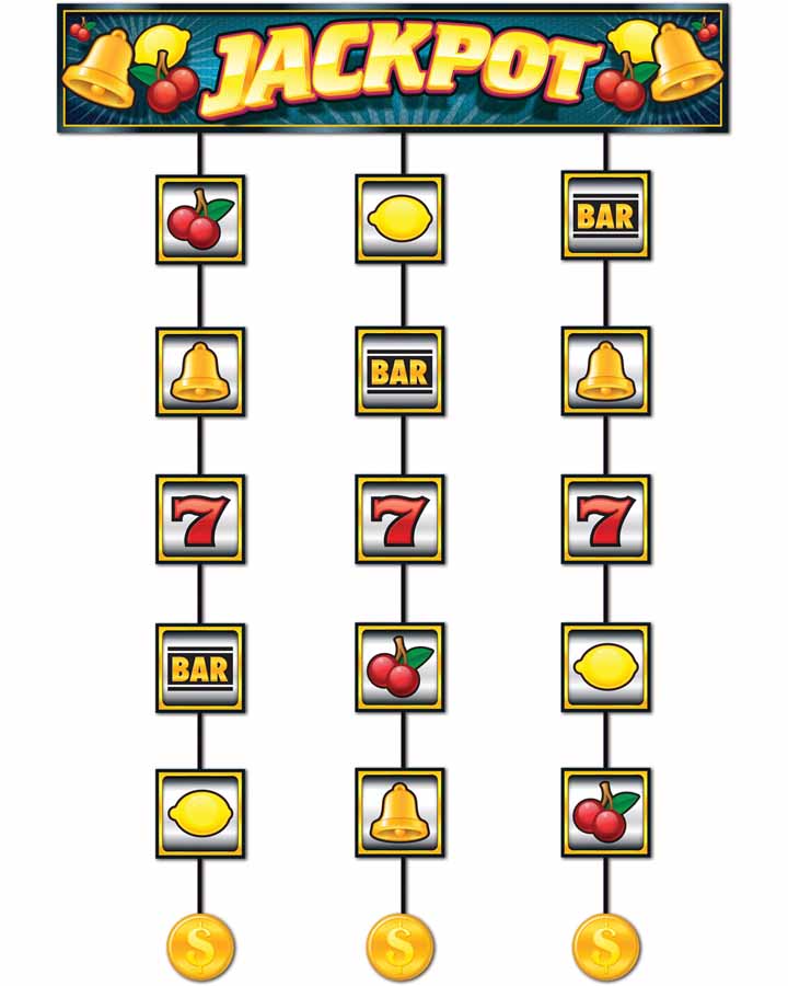 Casino Slot Machine String Decoration 1.2m