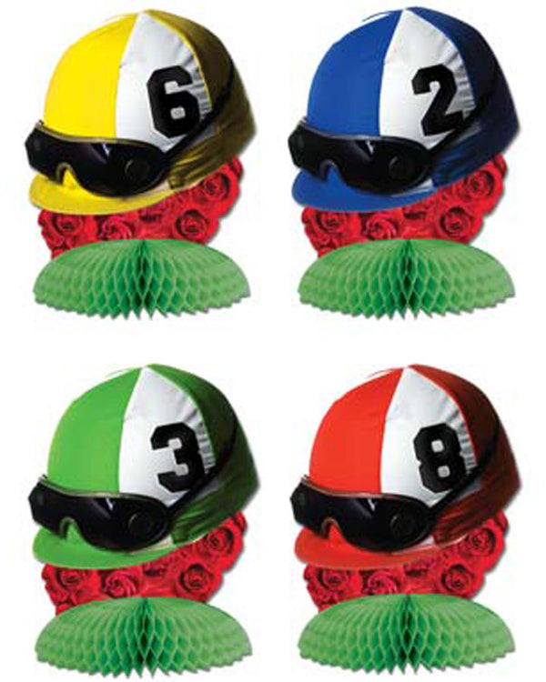 Race Day Jockey Hat Centrepieces Set of 4