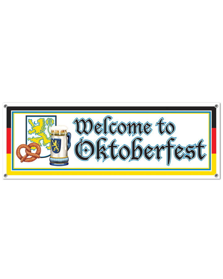 Welcome to Oktoberfest Party Banner 1.5m