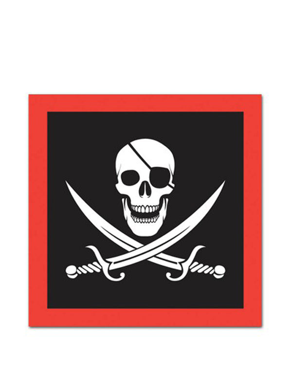 Pirate Lunch Napkins Pack of 16