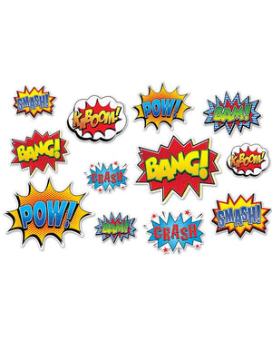 Hero Action Sign Cutouts Pack of 12