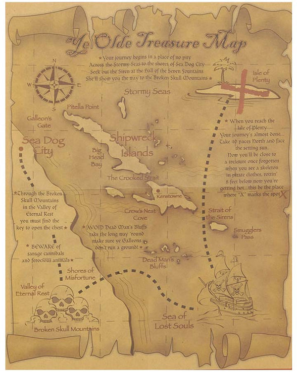 Pirates Treasure Map