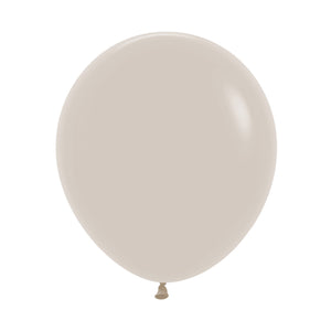 Sempertex 45cm Fashion White Sand Latex Balloons 071, 6PK Pack of 6
