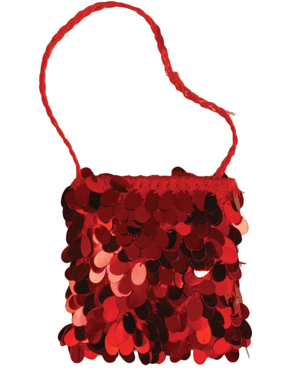 20s Red Sequin Flapper Bag