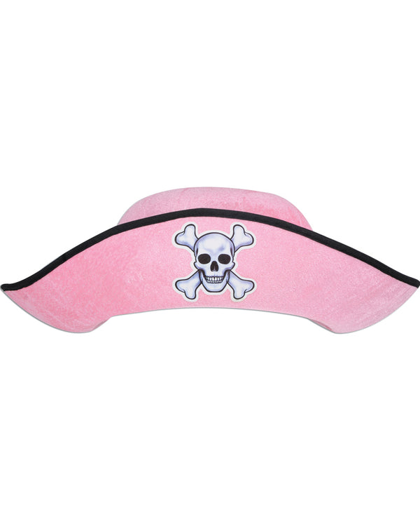 Pink Felt Pirate Hat