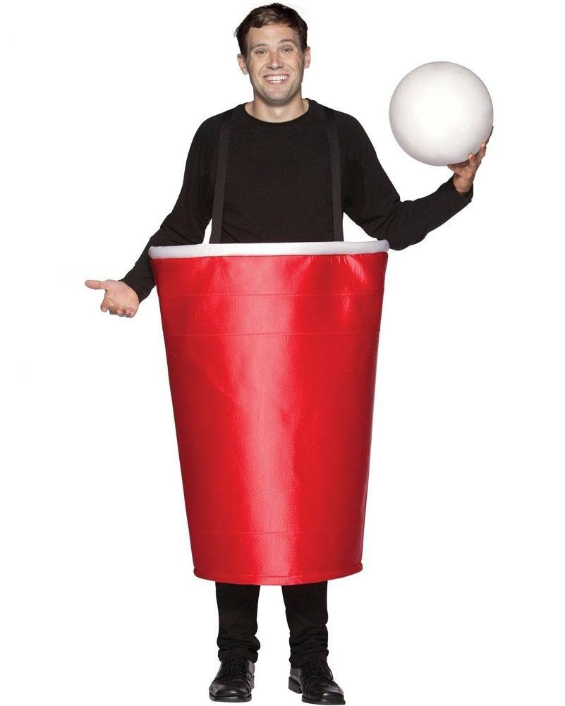 Beer Pong Cup with Ball Adult Costume