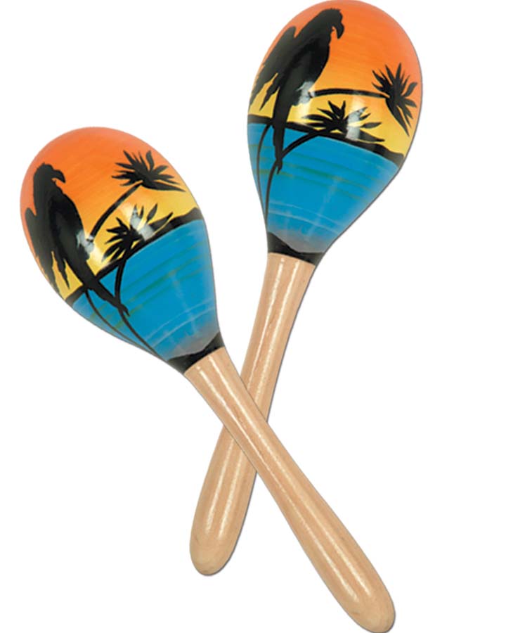 Hawaiian Tropical Party Maracas
