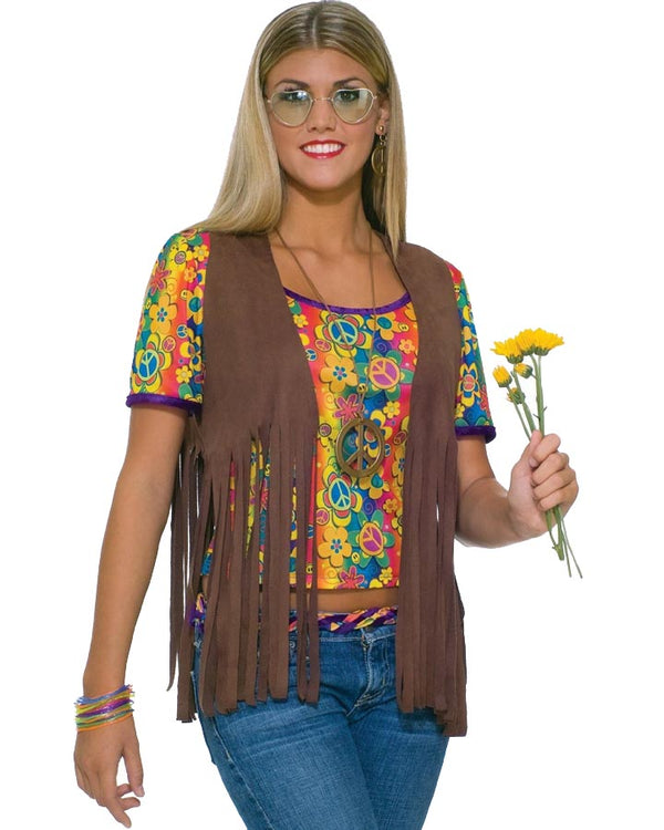 60s Hippie Womens Vest