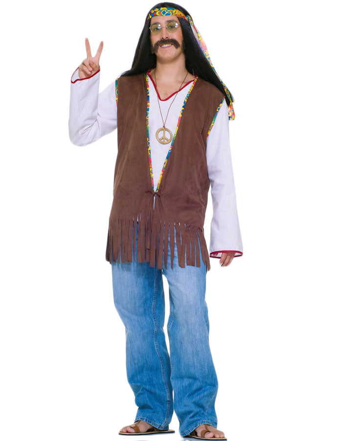 60s Hippie Mens Vest