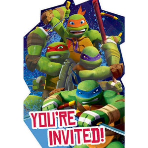 Teenage Mutant Ninja Turtles Postcard Invites Pack of 8