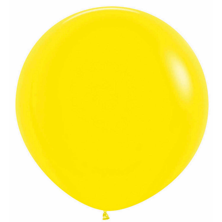 Sempertex 60cm Fashion Yellow Latex Balloons 020, 3PK Pack of 3