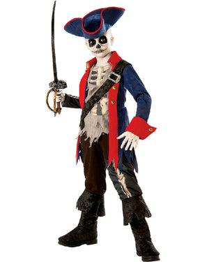 Captain Bones Pirate Boys Costume