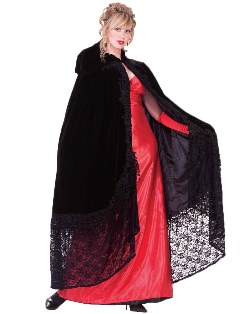 Black Velvet Victorian Cape