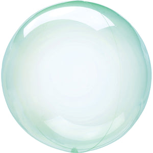 Crystal Clearz Green Round Balloon S40