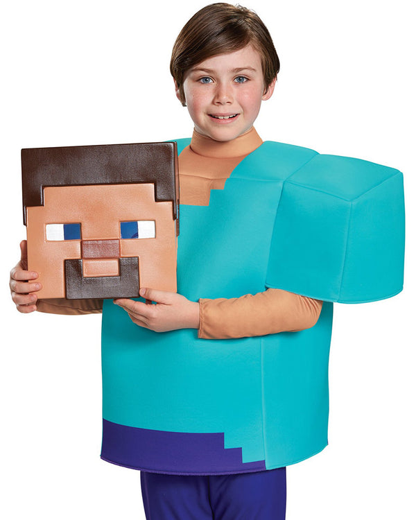 Minecraft Steve Classic Boys Costume