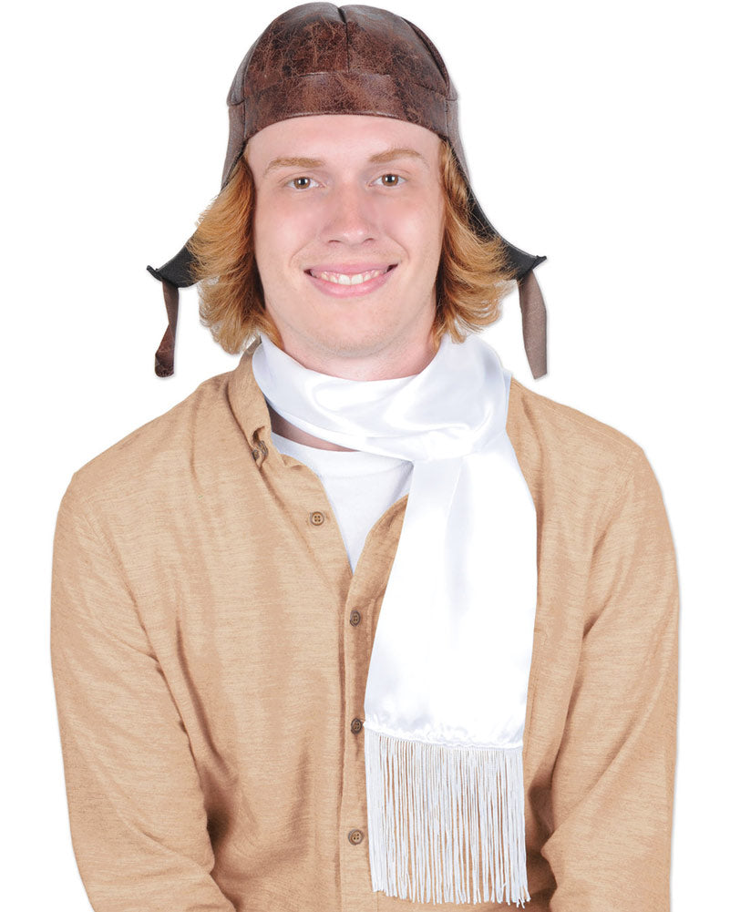 Around the World Aviator Hat and Scarf Set