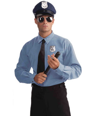 Police Officer Hat Glasses Baton and Badge Kit