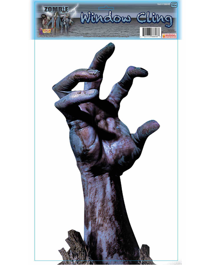 Zombie Hand Window Cling