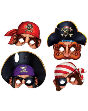 Paper Pirate Masks Pack of 4