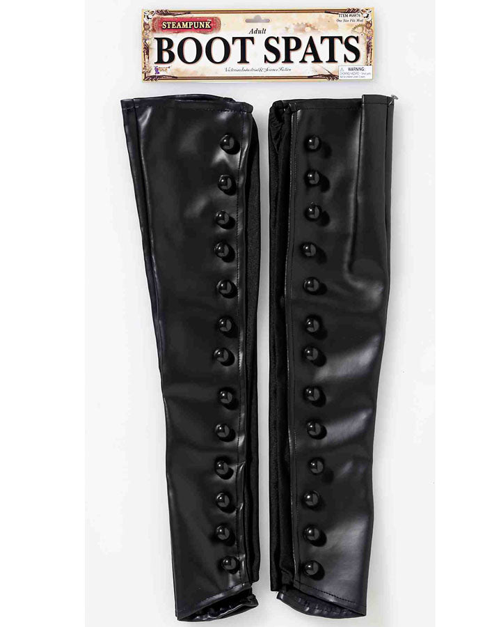 Steampunk Black Boot Spats