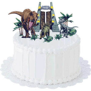 Jurassic Into The Wild Cake Topper Kit Pack of 10