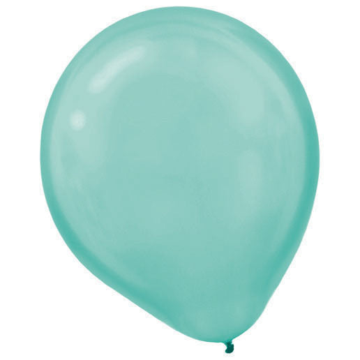Latex Balloons Pearl 30cm 72CT Robins-egg Blue Pack of 72