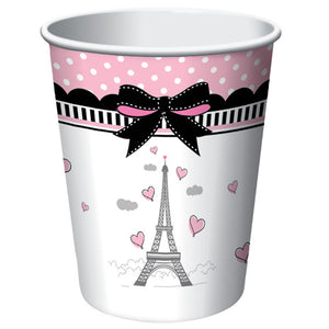 Party in Paris Cups Paper 266ml Pack of 8