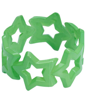 80s Green Star Bracelet