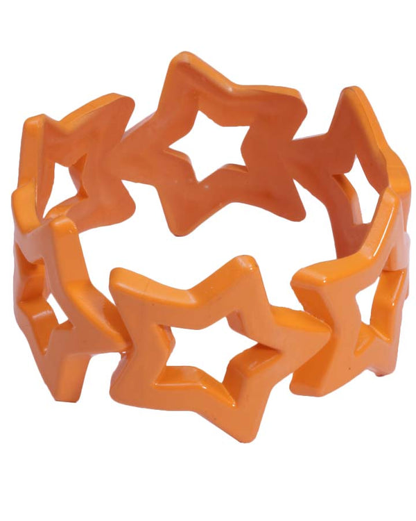 80s Orange Star Bracelet