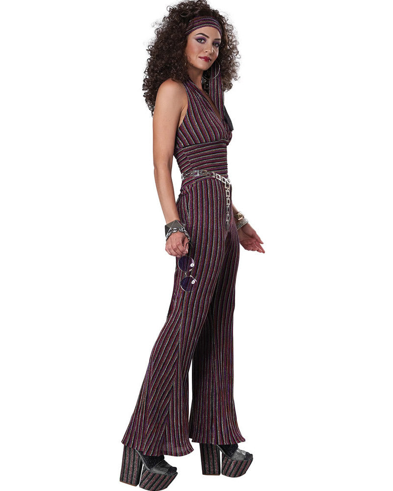 70s Halter Pant Set Womens Costume