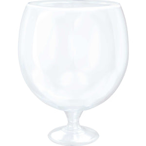 Jumbo Clear 4L Plastic Goblet Glass