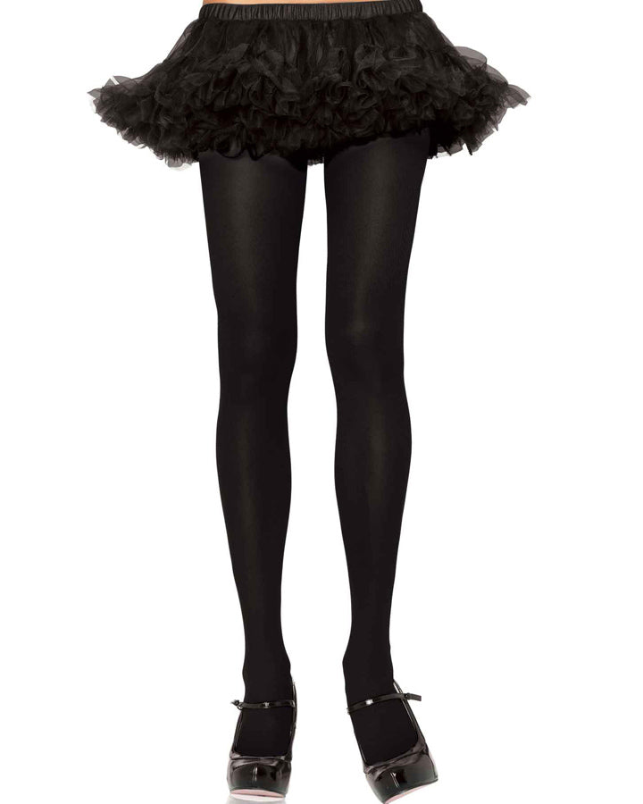 Black Opaque Nylon Tights