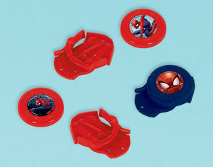 Spider-Man Webbed Wonder Mini Disc Shooter Favor Pack of 12