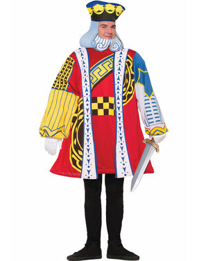 Classic King of Hearts Card Mens Costume