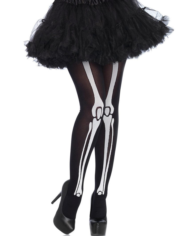 Skeleton Print Bone Tights