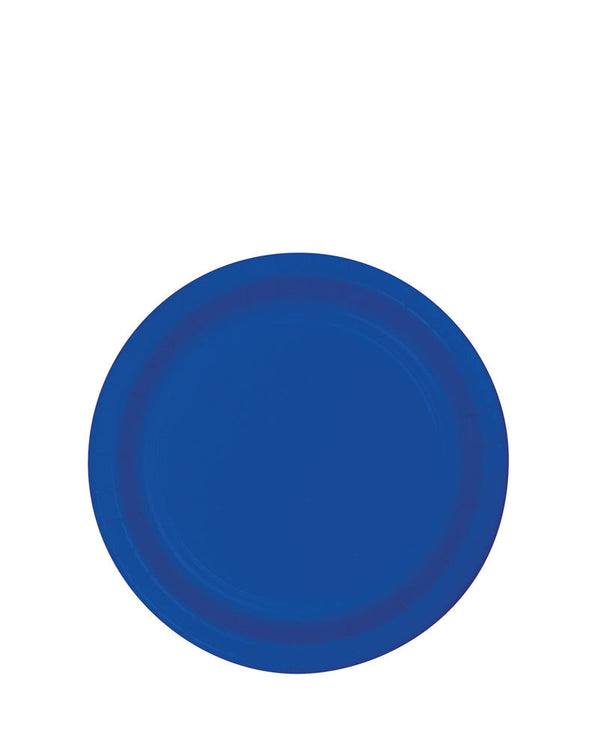Cobalt Round Paper Plate 17cm Pack of 24