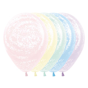 30cm Graffiti Frosty Pastel Matte Assorted Latex Balloons Pack of 25