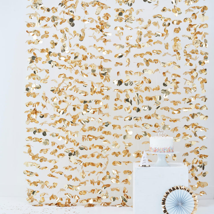 Pick and Mix Gold Photobooth Backdrop