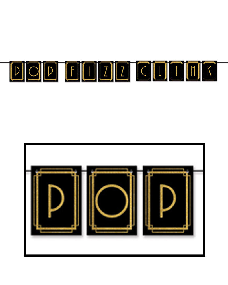 Pop Fizz Clink Pennant Banner 3.6m