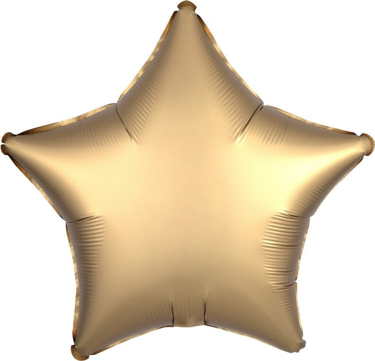 Gold Satin 45cm Star Balloon