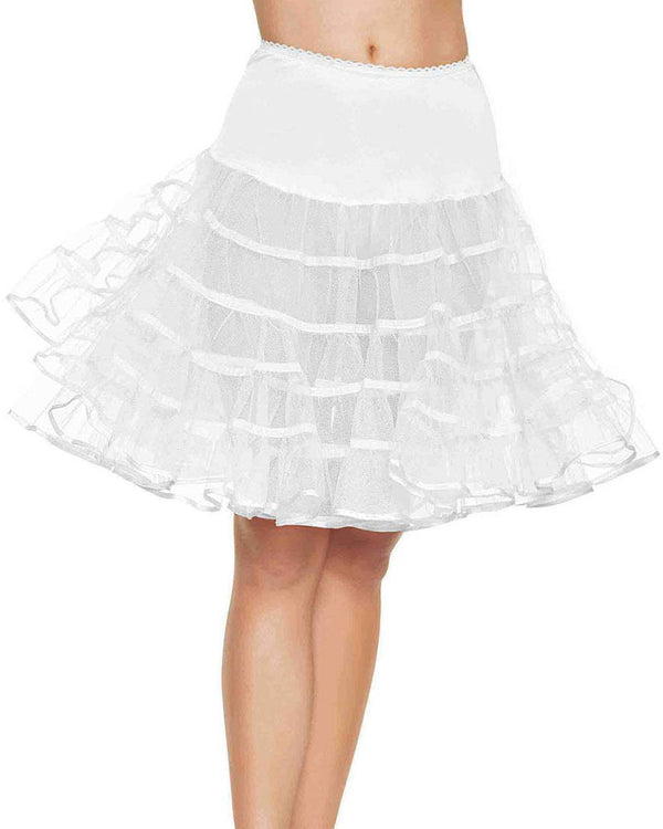White Mid Length Petticoat