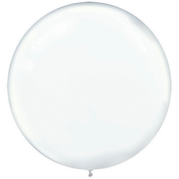 Clear 60cm Latex Balloons Pack of 4