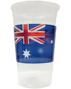 Aussie Flag 470ml Cups Pack of 8