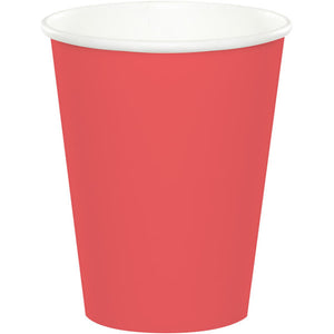 Coral 266ml Paper Cups Pack of 24