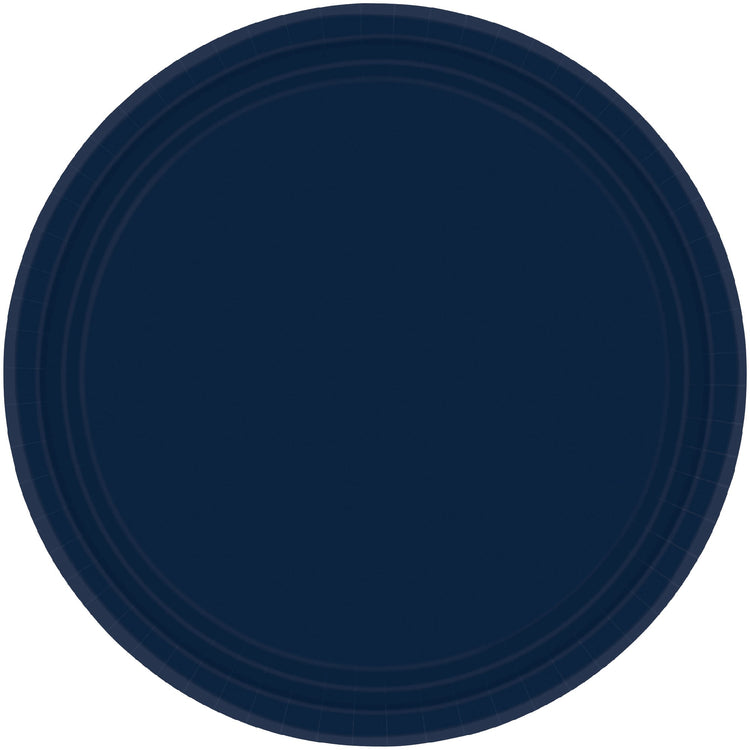 Paper Plates 17cm Round 20CT Navy Pack of 20