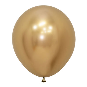 Sempertex 45cm Metallic Reflex Gold Latex Balloons 970, 6PK Pack of 6