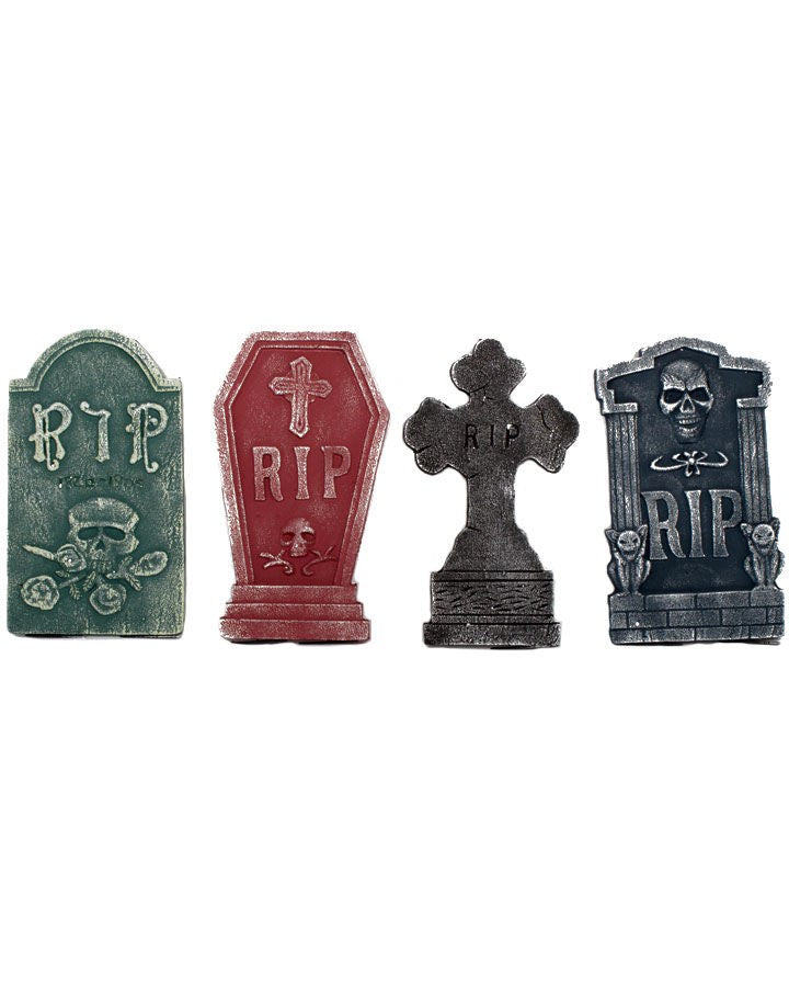 Mini Multi Coloured Tombstone 4 Piece Set