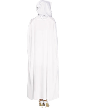 White Hooded Adult Cape 1.7m